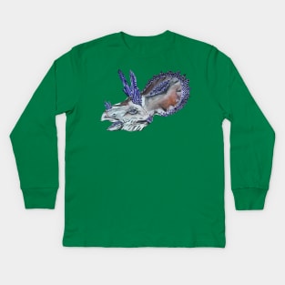 Triceratops Geode Kids Long Sleeve T-Shirt